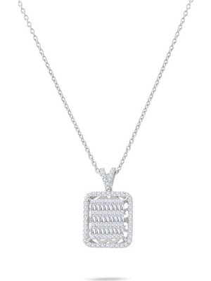 Makdis Pırlanta 0.55 Karat Baget Pırlanta Kolye