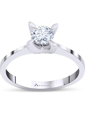 Makdis Pırlanta 0.55 Karat Hrd Sertifikalı Tektaş Pırlanta Yüzük