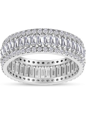 Makdis Pırlanta 1.25 Karat Baget Tamtur Pırlanta Yüzük