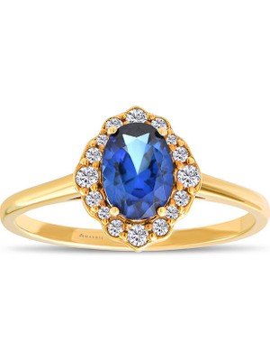 Makdis Pırlanta 1.05 Karat Safir Pırlanta Yüzük