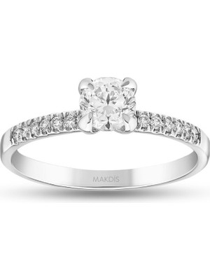 Makdis Pırlanta 0.75 Karat Hrd Sertifikalı Tektaş Pırlanta Yüzük