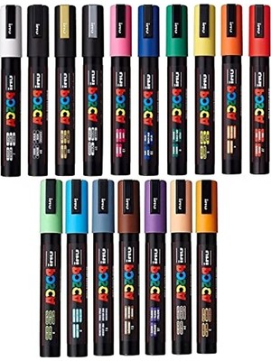 Calperia Su Bazlı Pigment Mürekkep Ile 2,5 mm Uçlu Işaretleyici Kalem Seti