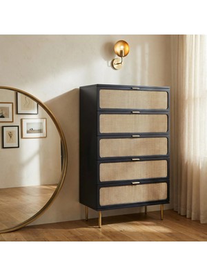 Noras Hazeranlı Ahşap Şifonyer