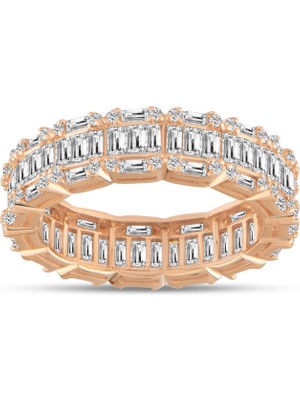 Makdis Pırlanta 2.10 Karat Baget Tamtur Pırlanta Yüzük