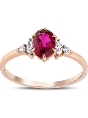 Makdis Pırlanta 1.25 Karat Yakut Pırlanta Yüzük