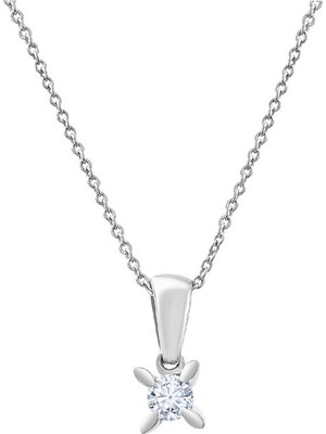 Makdis Pırlanta 0.15 Karat Tektaş Pırlanta Kolye