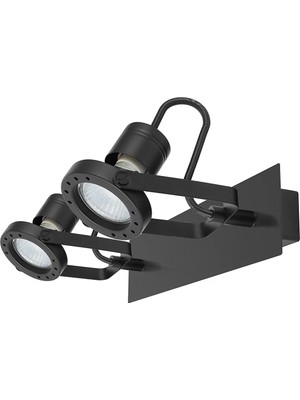 GoodHome Chaman 2Lt Spotlıght  Bar Mblk Gu10