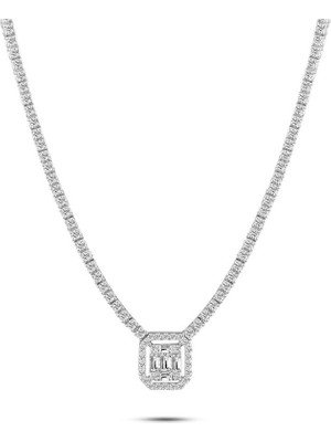 Makdis Pırlanta 1.05 Karat Baget Pırlanta Gerdanlık