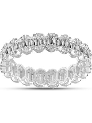 Makdis Pırlanta 1.05 Karat Baget Tamtur Pırlanta Yüzük