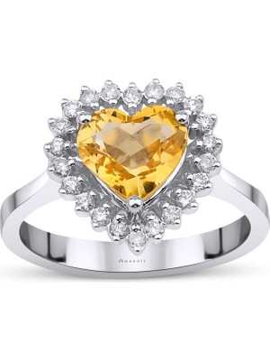 Makdis Pırlanta 1.80 Karat Renkli Taş Pırlanta Yüzük