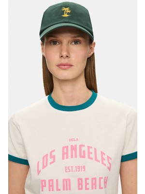 Anıston Yeşil Baseball Cap Nakışlı - Unisex Şapka