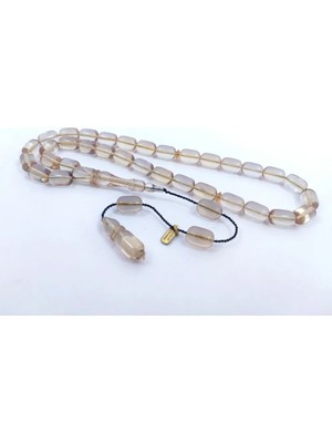 İskeçe Tesbih Uğur Şener Usta Eseri̇ 0.6 Şeffaf Deli̇m Çi̇ft Kat Ci̇lalı Alman Oyun Zarı