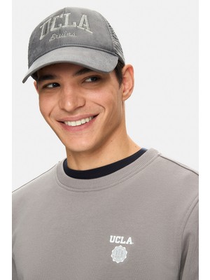 Ucla TOMISIN Koyu Gri Baseball Cap Fileli Unisex Şapka