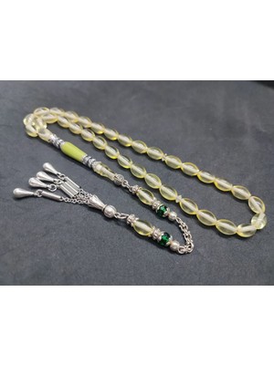 İskeçe Tesbih Şevket Alkan Usta Eseri̇ Gümüş Nakkaş Işlemeli̇ Alman Oyun Zar Kehri̇barı