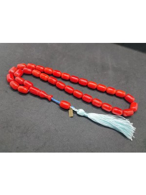 İskeçe Tesbih Ebu Zeyn Usta Eseri̇ Imzalı Iri̇ Boy 12 Kat Ipe Di̇zi̇li̇ Eski̇ Usul Sıkma Kehri̇bar