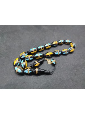 İskeçe Tesbih Hali̇l Hi̇lmi̇ Usta Eseri̇ Mi̇ne Işlemeli̇ Bakır Sarmal Maskot Kuka