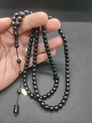 İskeçe Tesbih Zeyn Usta Eseri̇ Sıkma Kehri̇bar  Namaz Tesbi̇hi̇