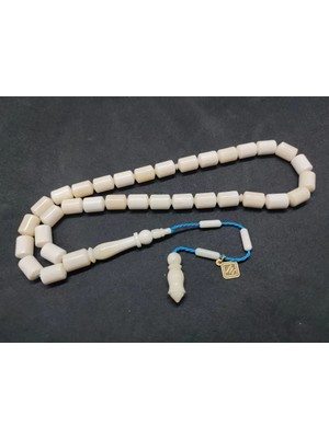 İskeçe Tesbih Iskeçeli̇ Cemi̇l Usta Eseri̇ Sülün Imame Naturel Bali̇na Kemi̇ği̇