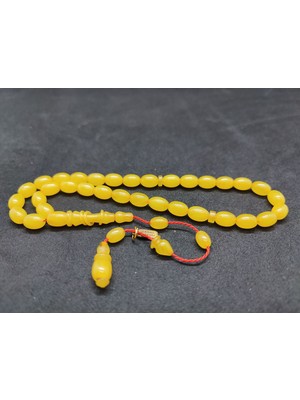 İskeçe Tesbih Serdal Akdeniz Usta Eseri Imame Halkalı El Boy Sıkma Kehribar Sertifikalı 9579