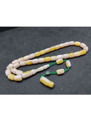 İskeçe Tesbih Şükrü Baba Usta Eseri Çift Zımpara Çift Cilalı Rengin Zirvesi Bir Sıkma Kehribar Sertifikalı 9646