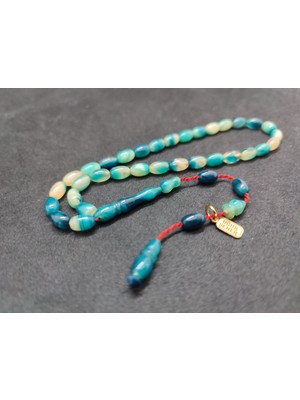 İskeçe Tesbih Uğur Şener Usta Eseri Bilek Boy (Küçük Boy) Sıkma Kehribar Sertifikalı 9600