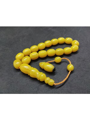 İskeçe Tesbih Enes Abdo Usta Eseri Renginin Zirvesi Bir Maskot Bakalit Sertifikalı 9554