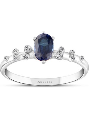 Makdis Pırlanta 0.85 Karat Safir Pırlanta Yüzük