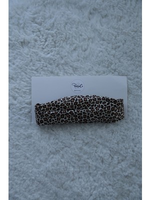 Leopar Desen Kadın Bandana
