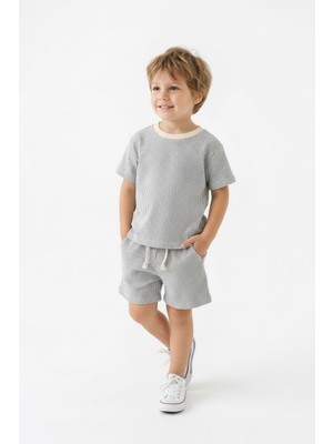 MiaBaby Bürümcük Şort Tişört 2li Takım