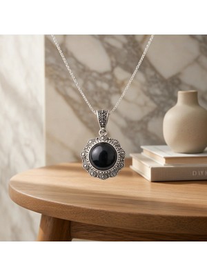Blackcraft Oltu Taşı Mühür Kolye