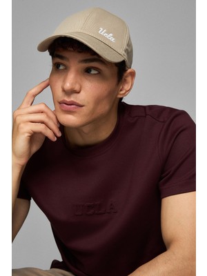 Ucla JENNER Kahve Baseball Cap Nakışlı - Unisex Şapka