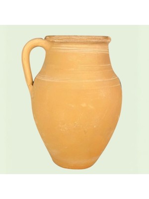 AdenArt Peynir Çömleği Doğal Toprak Büyük Boy 28*13 cm