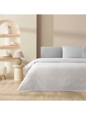 Taç Jakar Selva Tek Kişilik Pike Takımı Gri