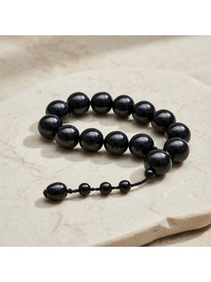 Blackcraft Oltu Taşı Mini Maskot Tespih