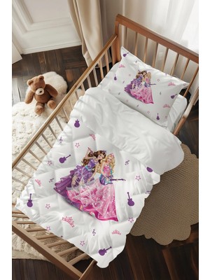 Talia Home Prensesler Desenli Bebek Beşik Uyku Seti TLABG-303