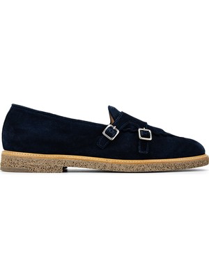 Tamer Tanca Camerlengo Erkek Hakiki Deri Lacivert Loafer Ayakkabı 1187 16992 Erk Ayk Y26 Navy