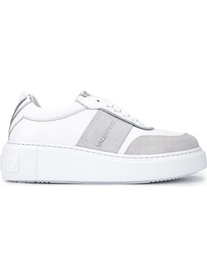 Tamer Tanca Mario Valentino Kadın Hakiki Deri Beyaz Sneakers & Spor Ayakkabı 1040 91B2213 Bn Ayk SK25-26 Bıanco/argento