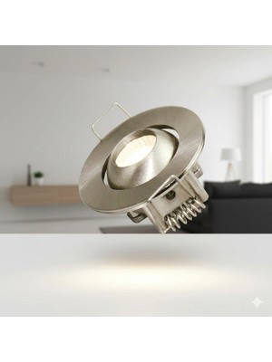 Kendal KLS519 Yıldız Şeklinde Dekoratif Gömme LED Spot 3W Saten Kasa Mavi Işık