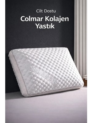 Ankaflex Colmar Visco Kolajen Yastık – Ortopedik Boyun Omuz Destekli, Cilt Dostu, Visco Sünger, Fermuarlı Kılıf