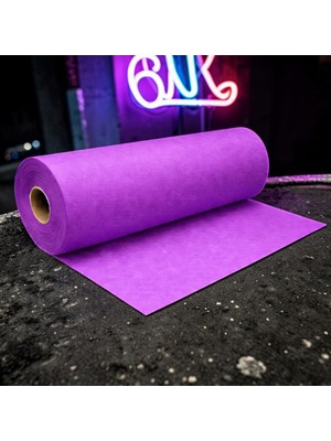 Kuzey Oyuncak 50 Metre Tek Parça 70 cm Genişlik Elyaf Mor Tela Kumaş Mor Süsleme Kumaşı Mor Mekan Dekor Kumaşı