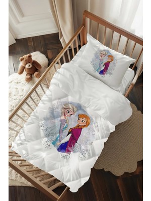 Talia Home Frozen Elsa&anna Desenli Bebek Beşik Uyku Seti TLABG-306