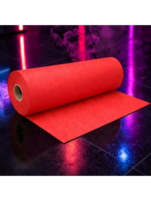 Kuzey Oyuncak 50 Metre Tek Parça 70 cm Genişlik Elyaf Kırmızı Tela Kumaş Kırmızı Süsleme Kumaşı Mekan Dekor Kumaşı