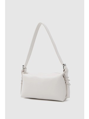 Shule Bags Loop Halka Detaylı Baget Çanta Krem