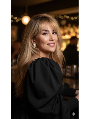 Lu Atelier Fleur Épure – Beyaz Çiçek Formlu Gold Detaylı El Yapımı Küpe