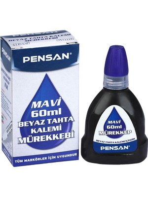 Pensan Tahta Kalemi Mürekkebi 60 ml Mavi