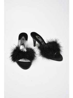 G&C Kadın Çeyizlik Tüylü Gelin Ev Terliği 155