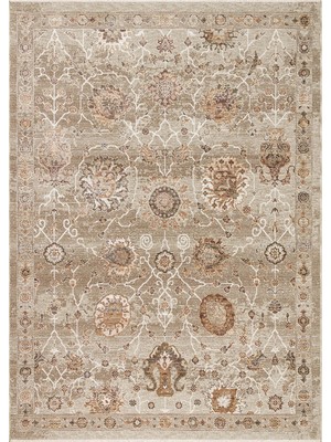 Eko Halı Sofia Sof 05 Cream Gold Uşak Motifli Renkli Makine Halısı