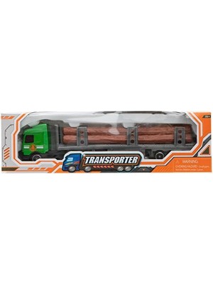 MEGA Express Wheels Die Cast Metal Kütük Taşıyan Tır