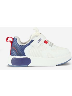 Vicco Babil Işıklı Erkek Bebek Beyaz/lacivert Sneaker
