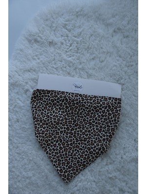 YamanCo Store Leopar Desen Kadın Üçgen Bandana